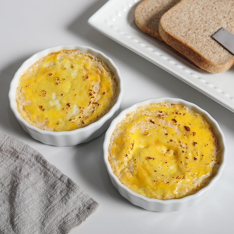 Oven safe ceramic ramekins up to 500°F