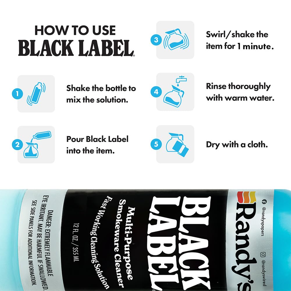 1-pack bottle of Randy's Black Label Cleaner