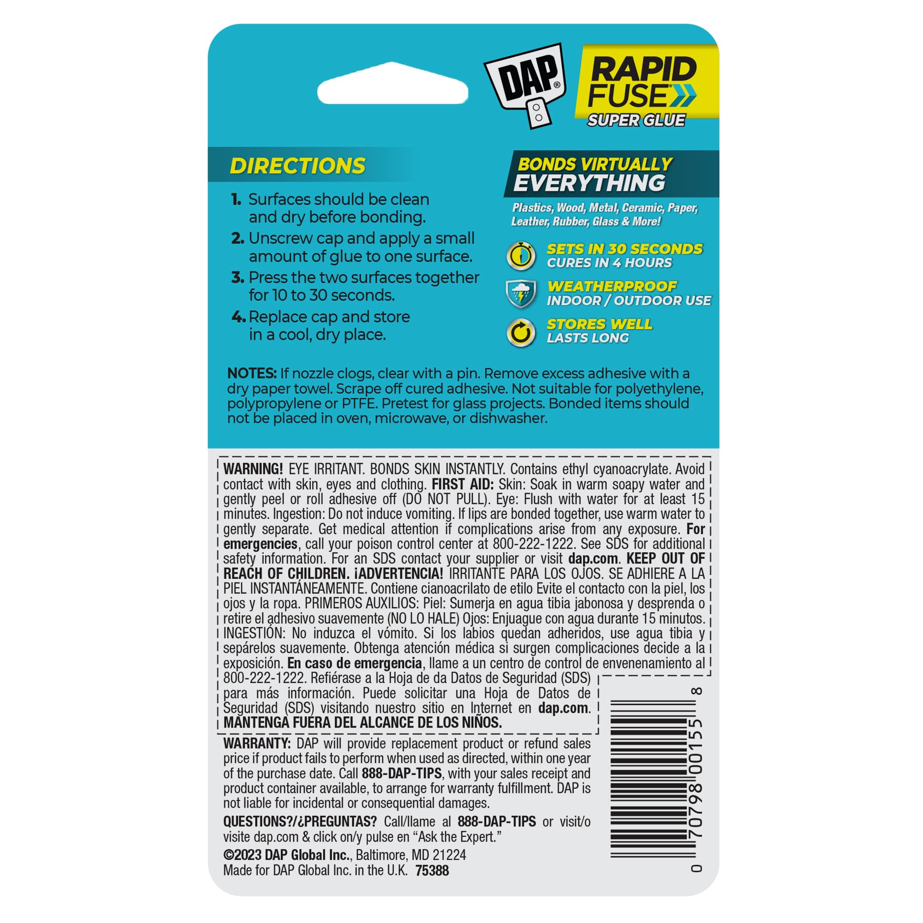 Rapid Fuse 0.85 oz adhesive for crafts