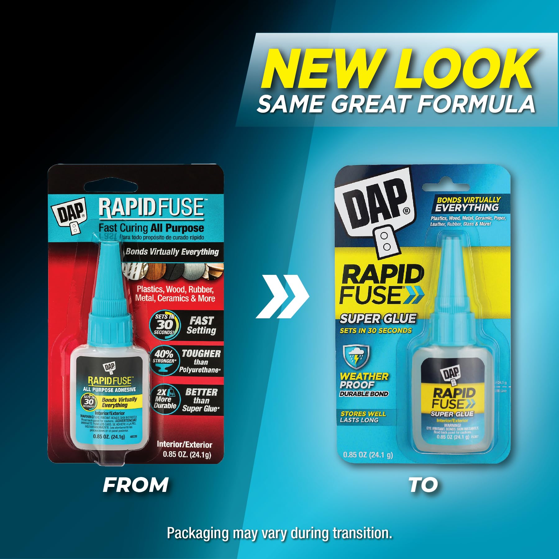 Rapid Fuse no-drip glue for neat repairs