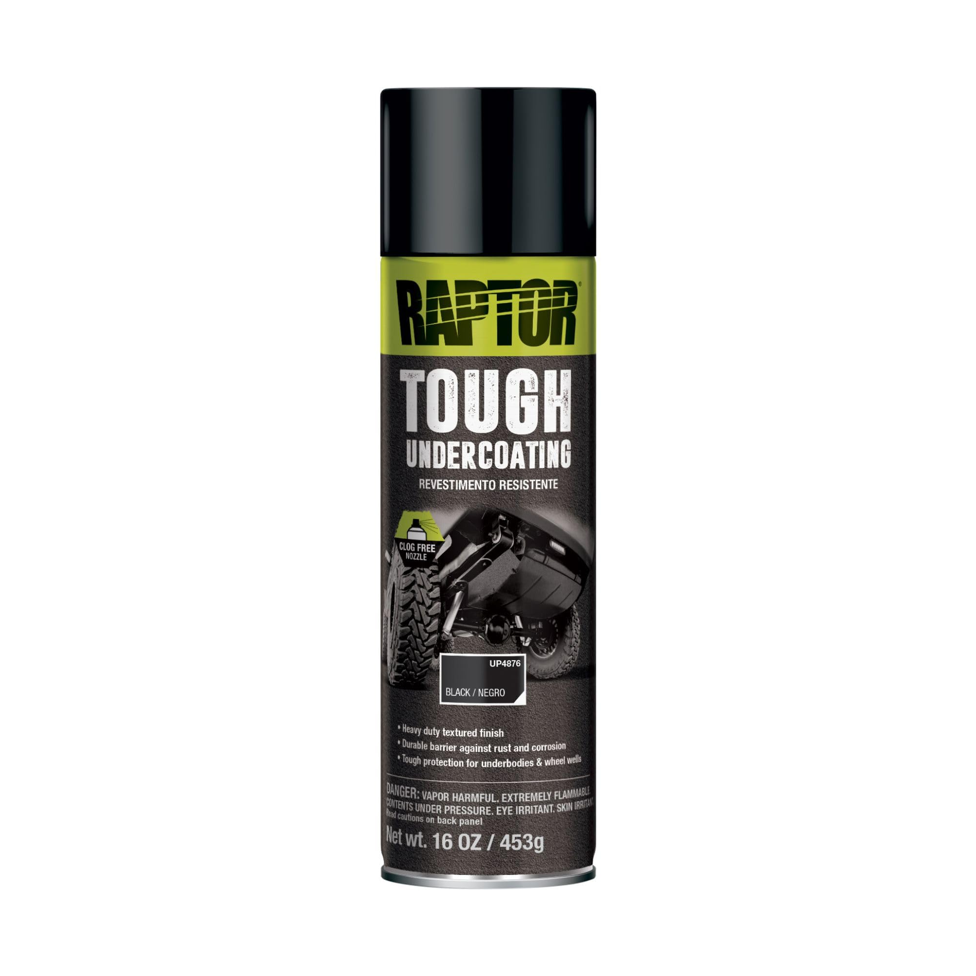 RAPTOR 1K Tough Undercoating 16 oz aerosol can