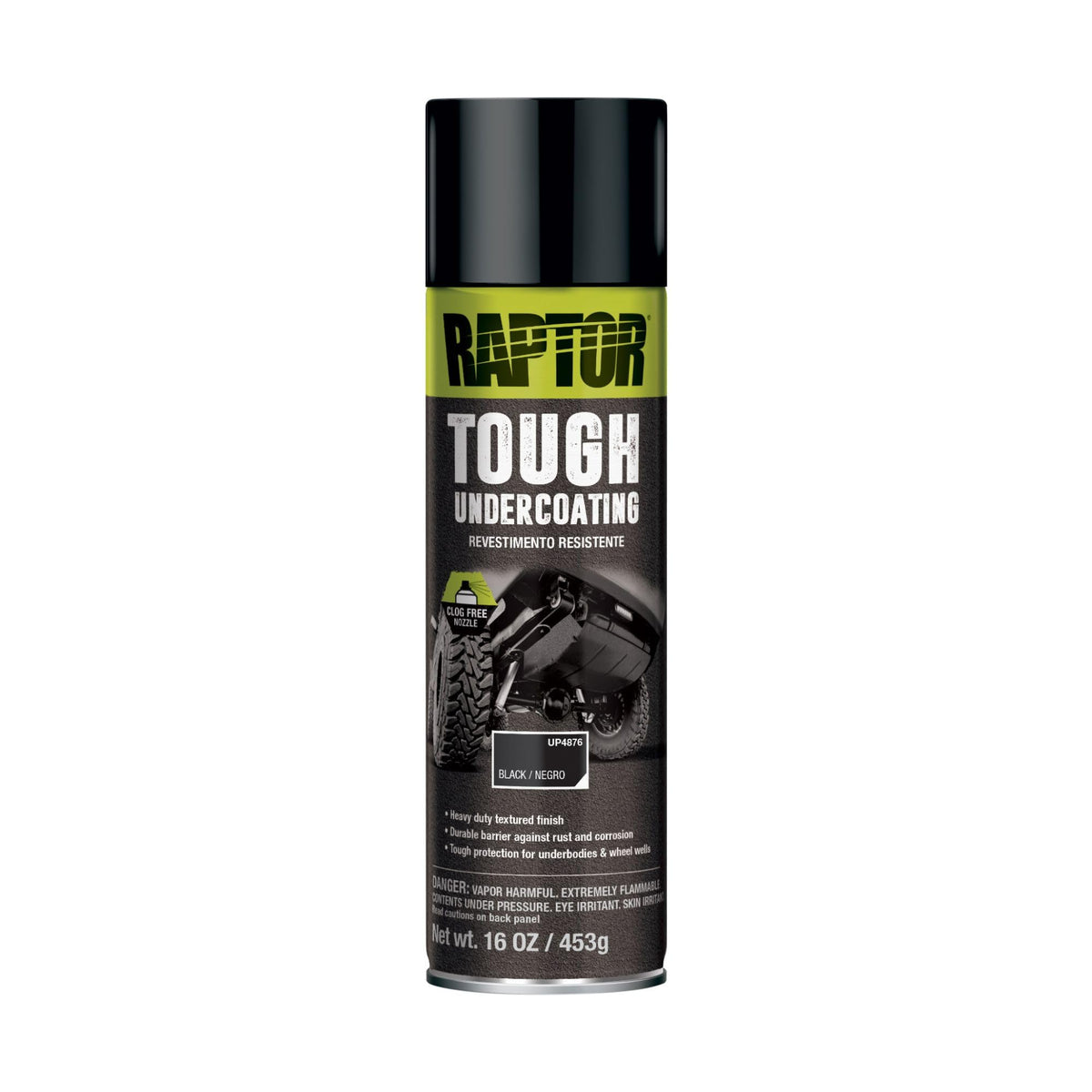 RAPTOR 1K Tough Undercoating 16 oz aerosol can