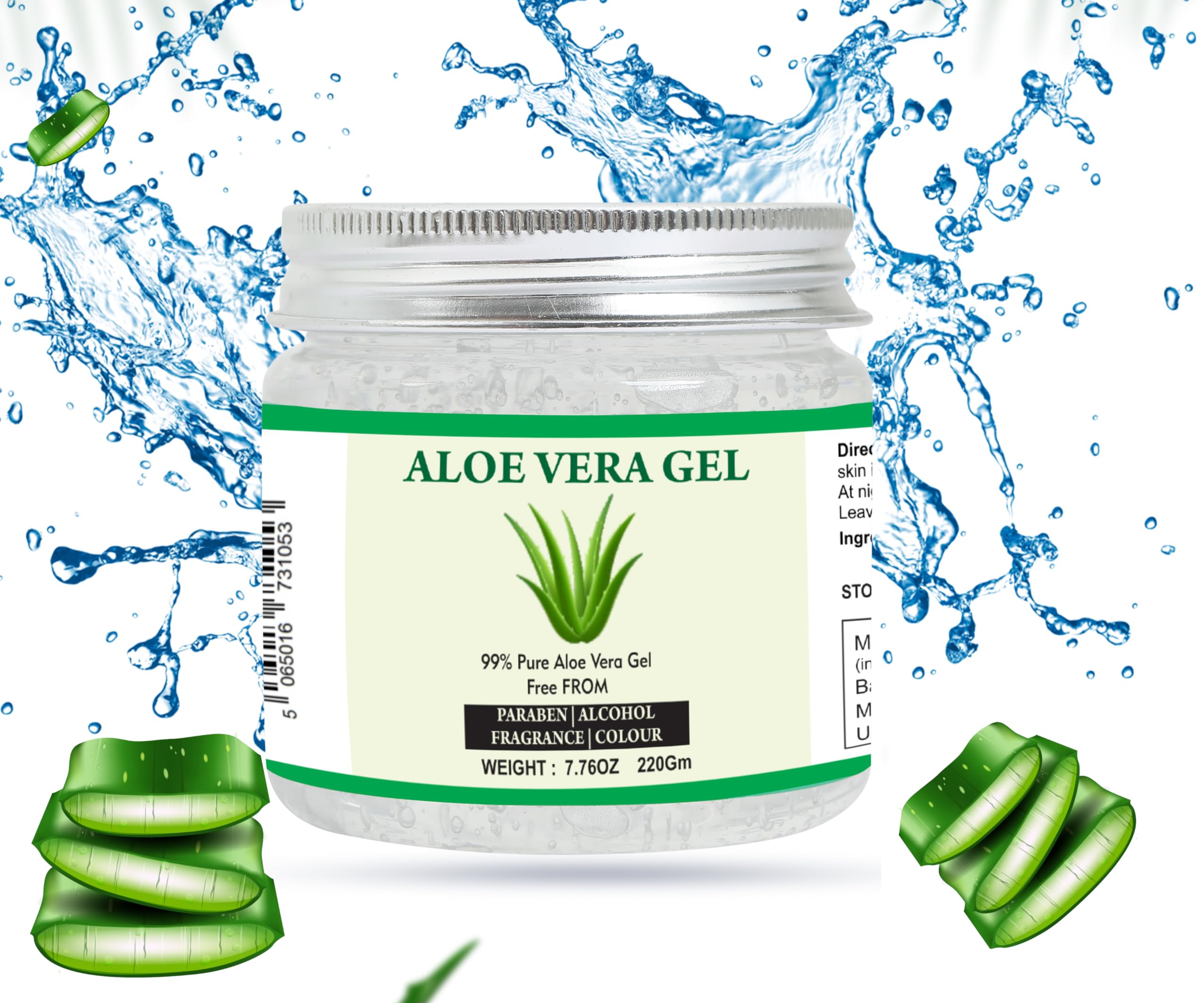 Raslok Aloe Vera Gel 99% Pure natural ingredients