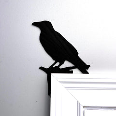 Raven Crow Decor Halloween centerpiece for door corner