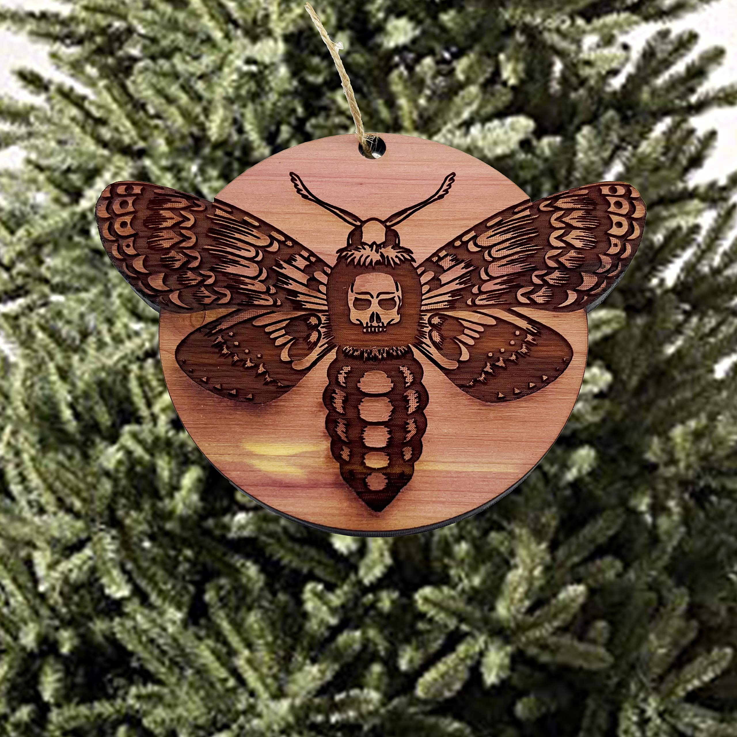 Raw cedar material 1/4 inch thickness ornament detail