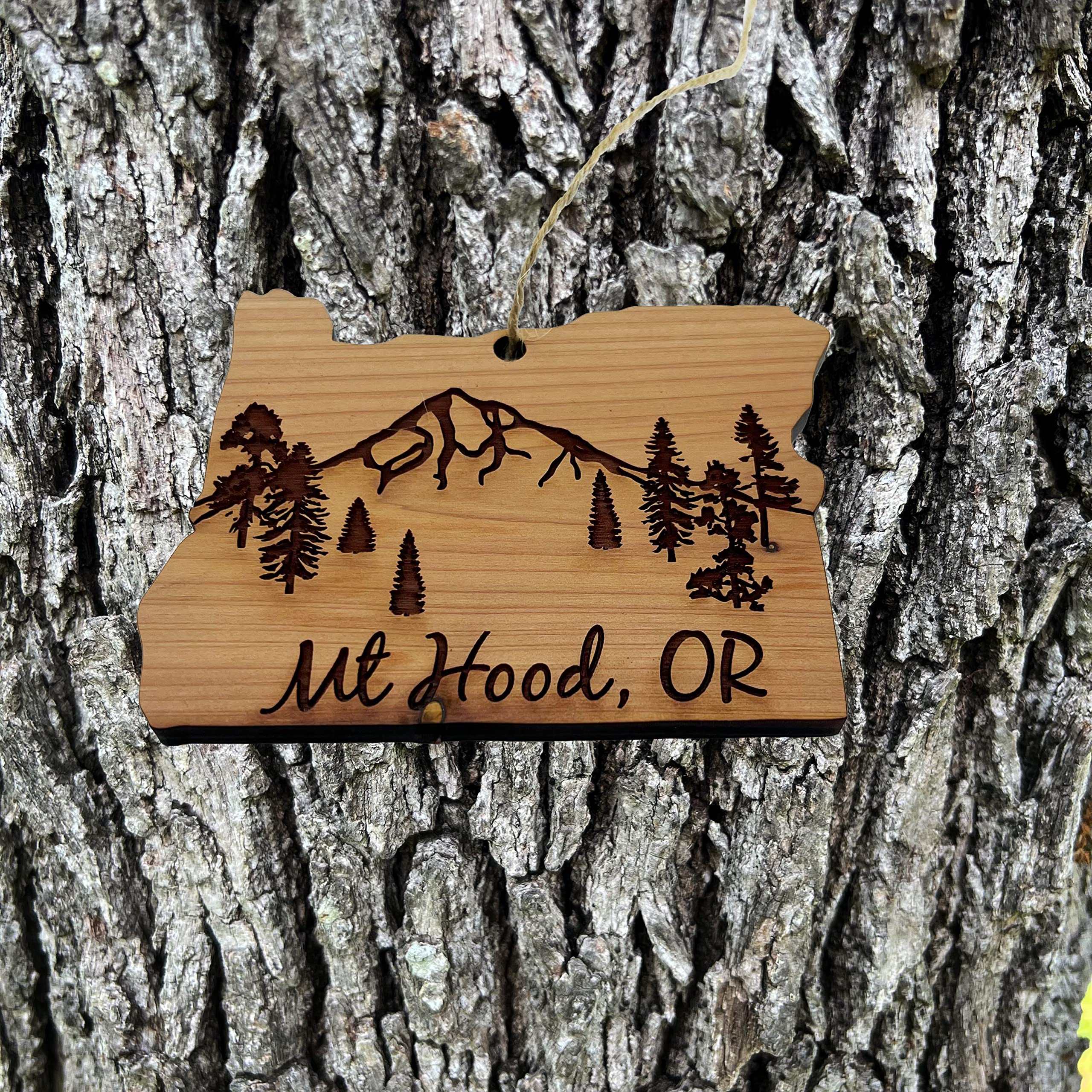 Raw cedar ornament 1/4 inch thickness laser engraving