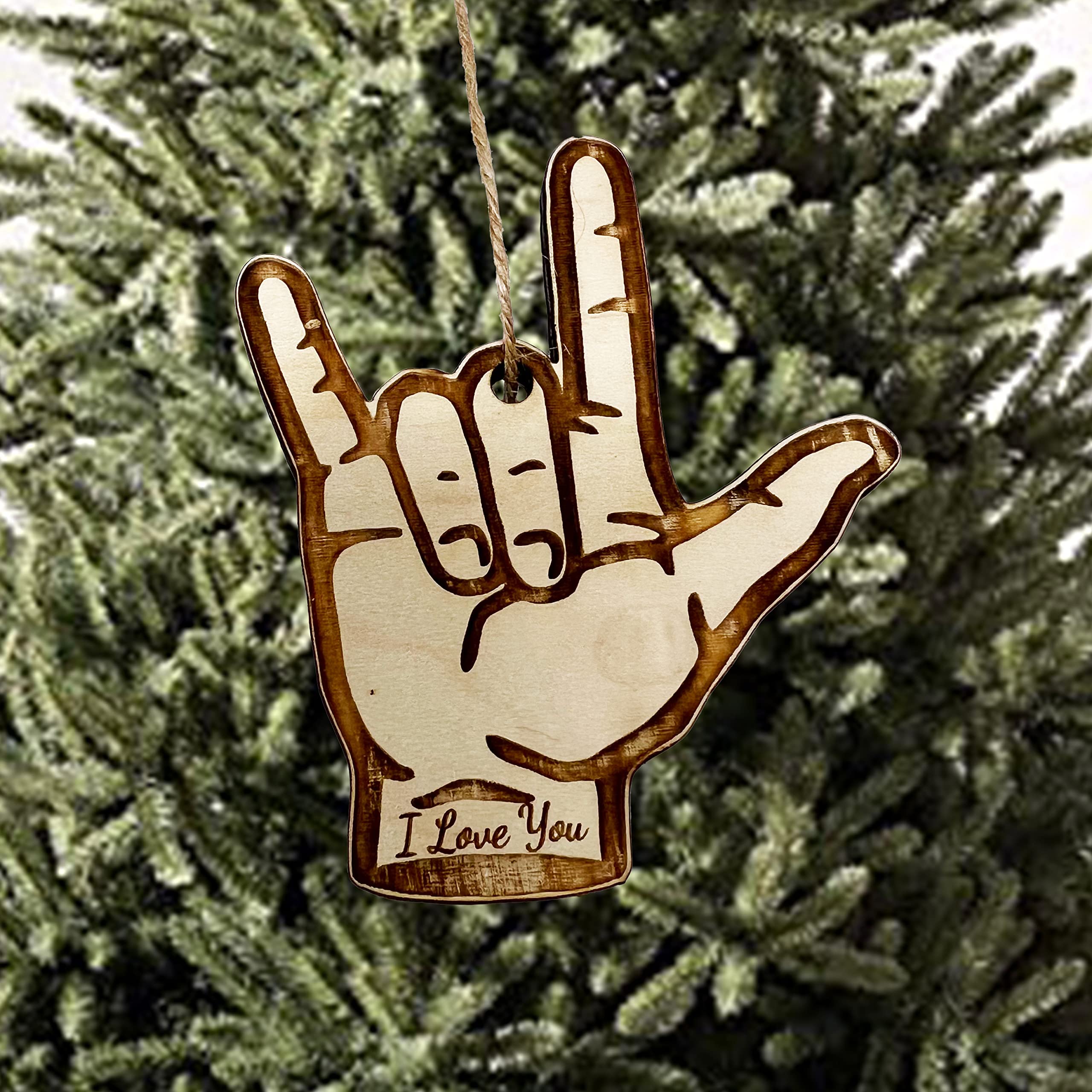 1/4in maple laser engraved ornament for tree decor