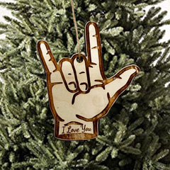 1/4in maple laser engraved ornament for tree decor