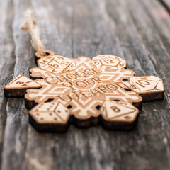 Maple wood ornament 1/4 inch thick