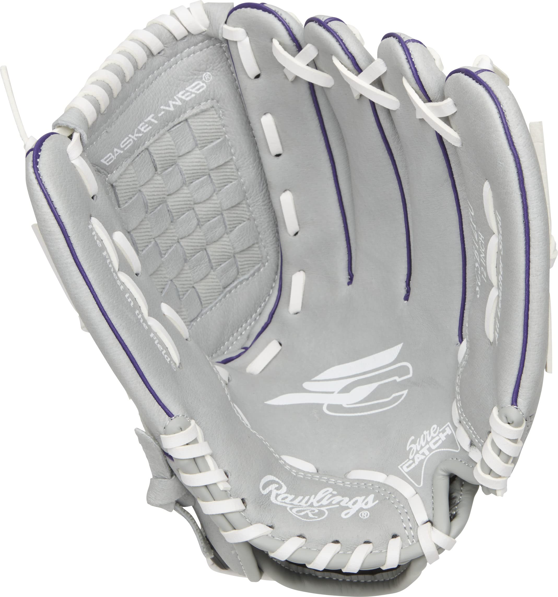 All leather shell padded finger lining Rawlings glove