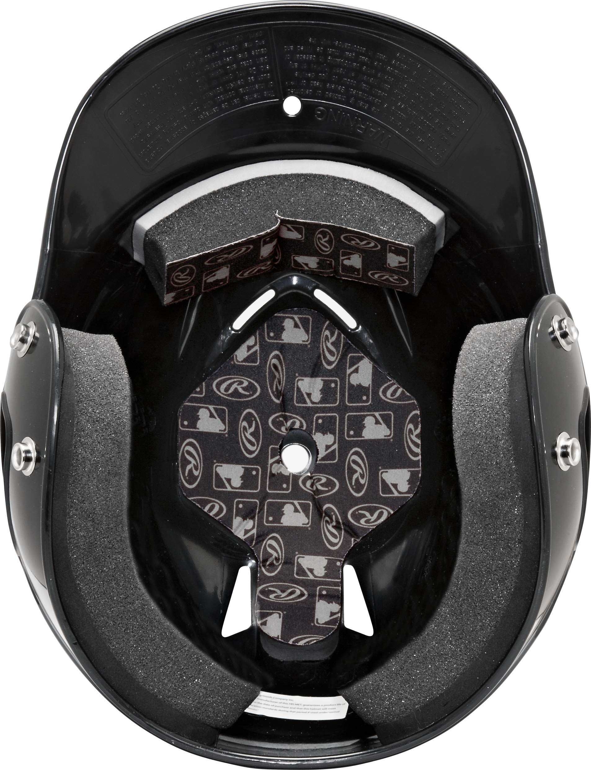 Rawlings COOLFLO batting helmet black back view