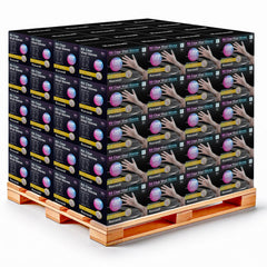 Raxwell vinyl disposable gloves large size 100 pack front view