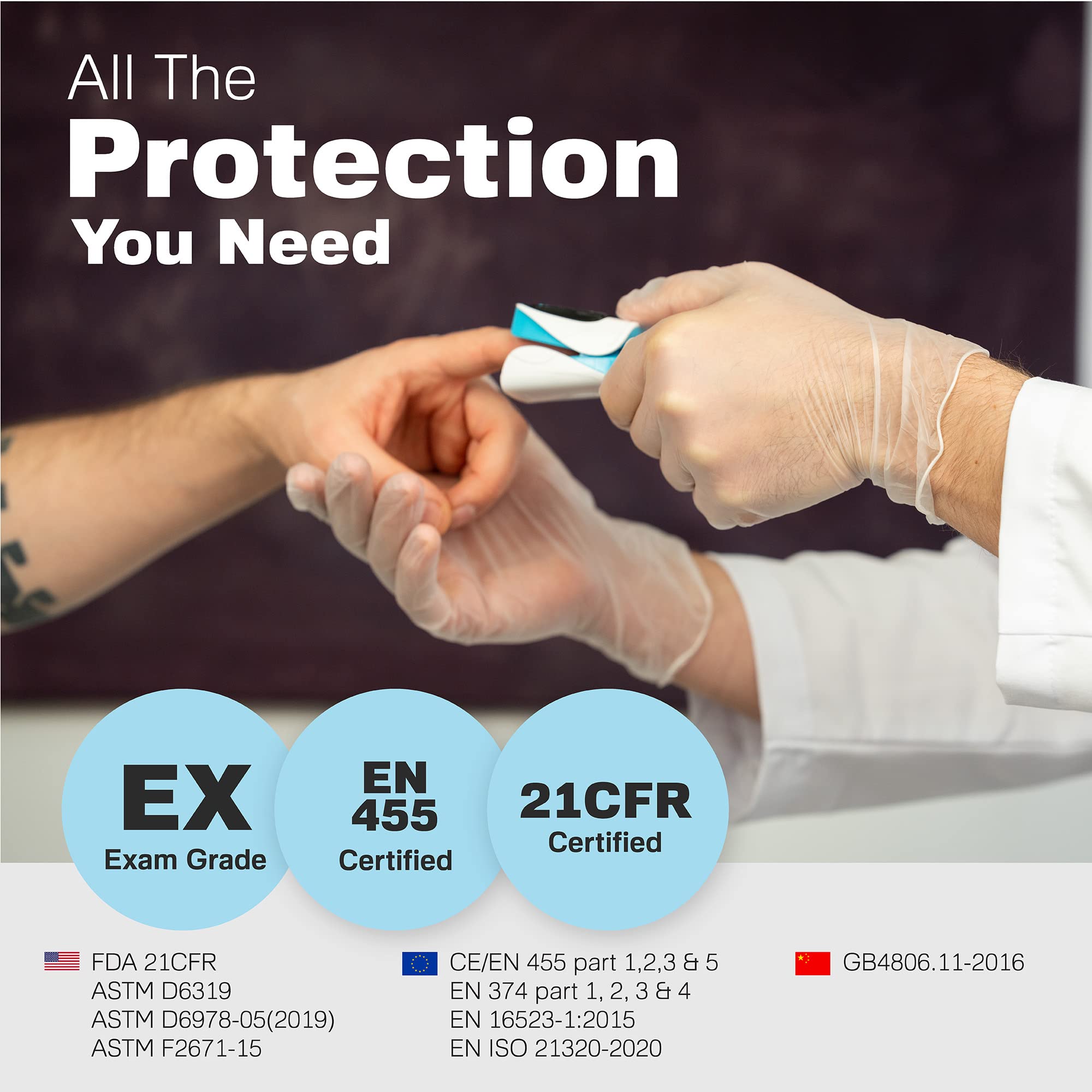 Raxwell vinyl disposable gloves packaging and bulk supply