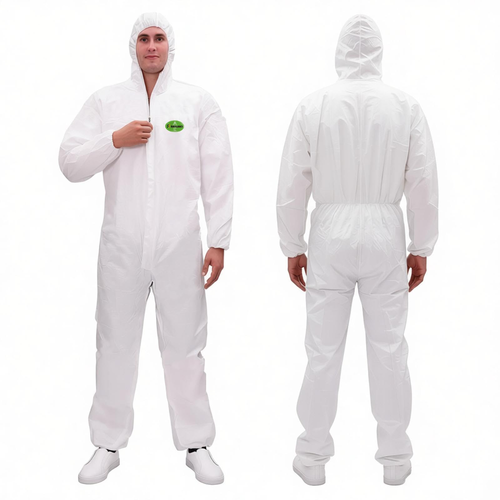 RAYGARD disposable coverall with hood XX-Large white pack 1