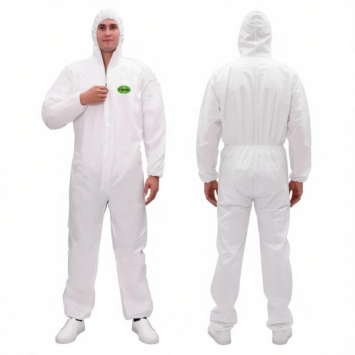 RAYGARD disposable coverall with hood XX-Large white pack 1