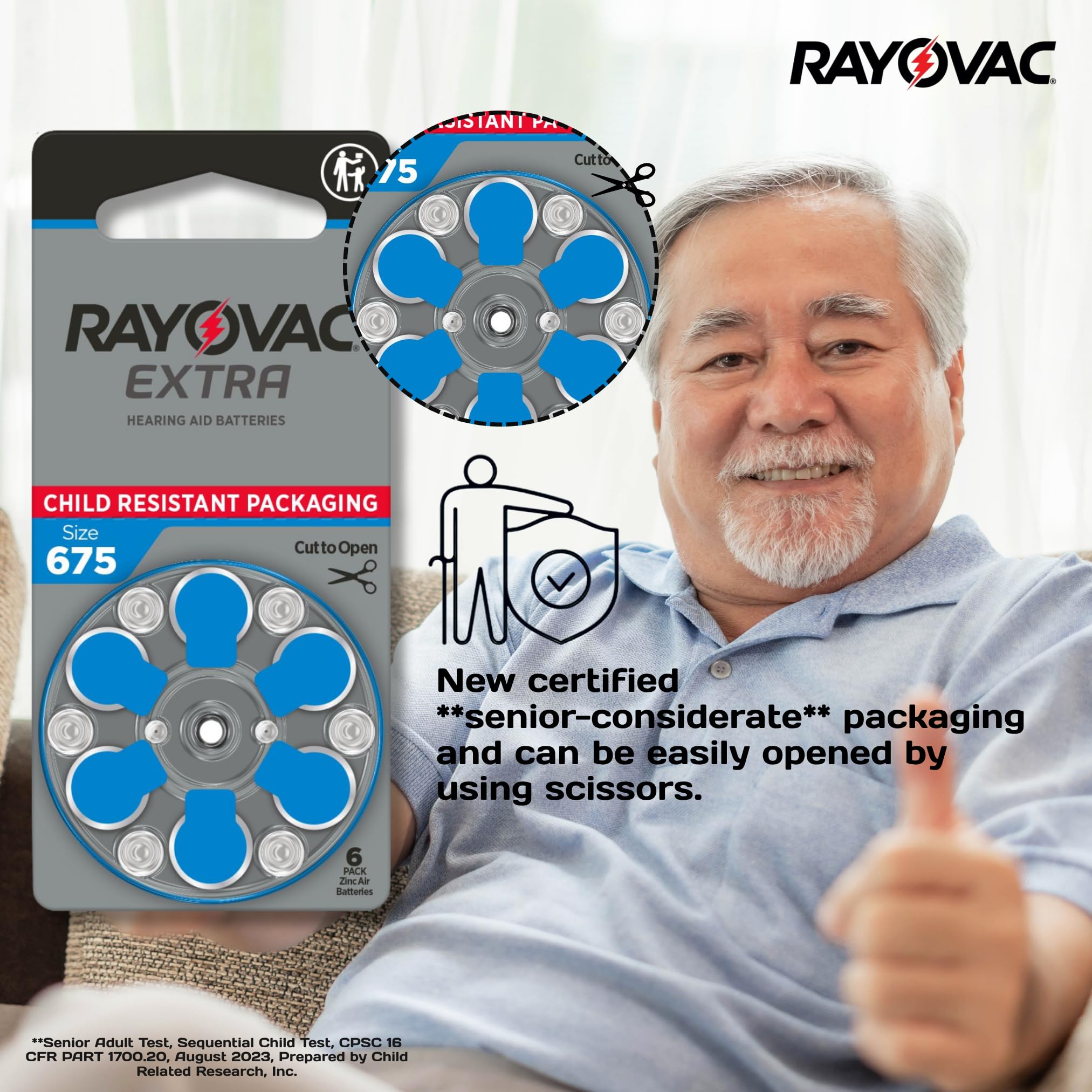 Rayovac size 312 hearing aid battery 60-count
