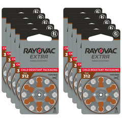 Rayovac hearing aid battery 312 size 60 pack