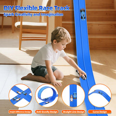Indoor and outdoor play on Razobws track