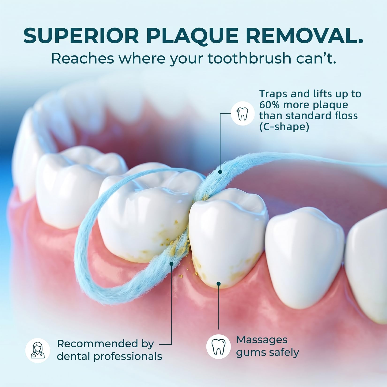Travel-friendly floss dispenser holds 30m per unit