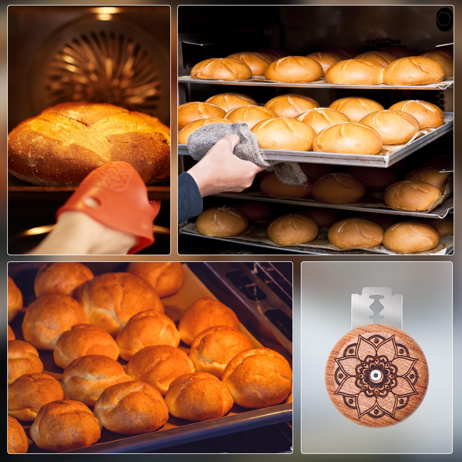 compact 1.8 inch bread scoring tool with storage bag