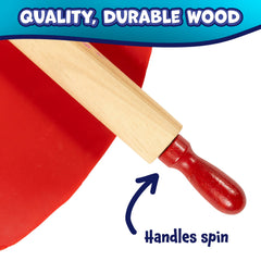 Size 7.25 inches long rolling pins for kids