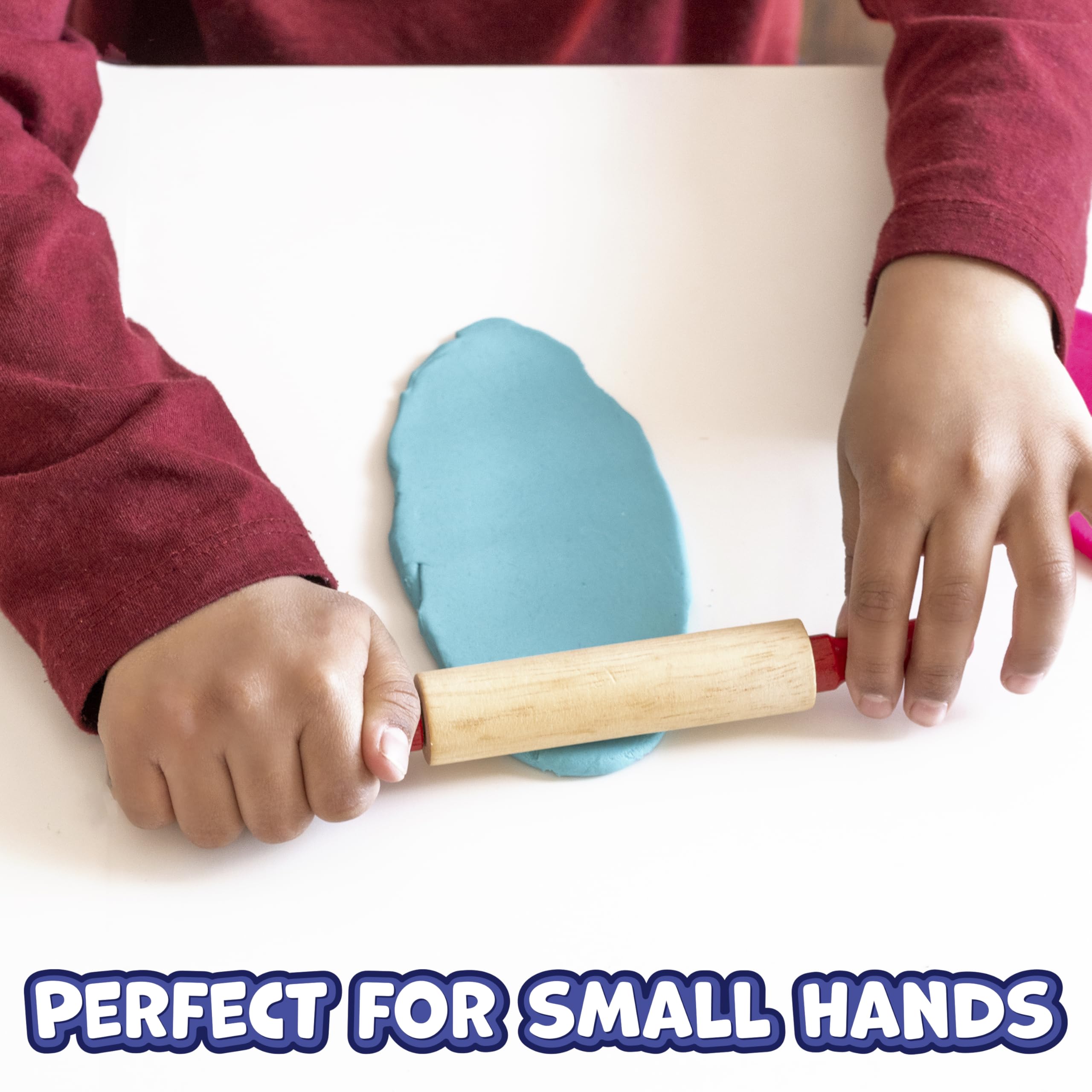 Playdough and crafts rolling pins for home classroom