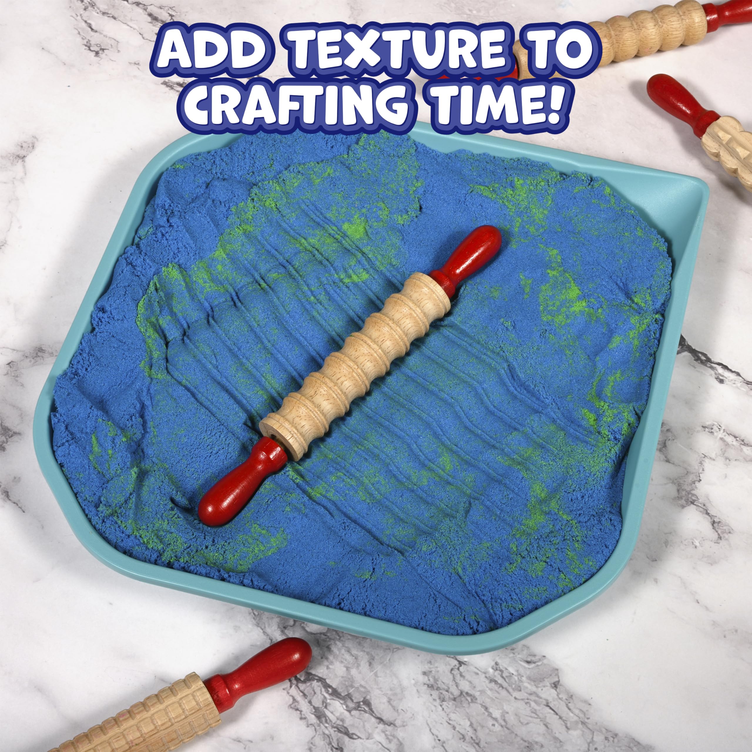 Natural wood rolling pins safe for kids and durable