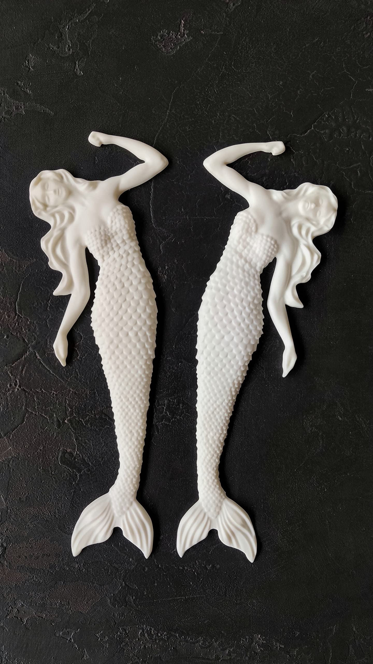 Mermaids resin appliques fully sanded ready for installation
