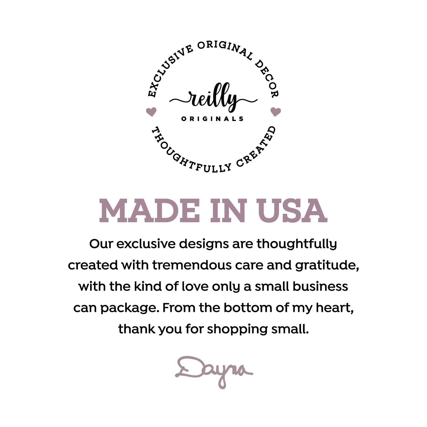 Reilly Originals store product image for sign