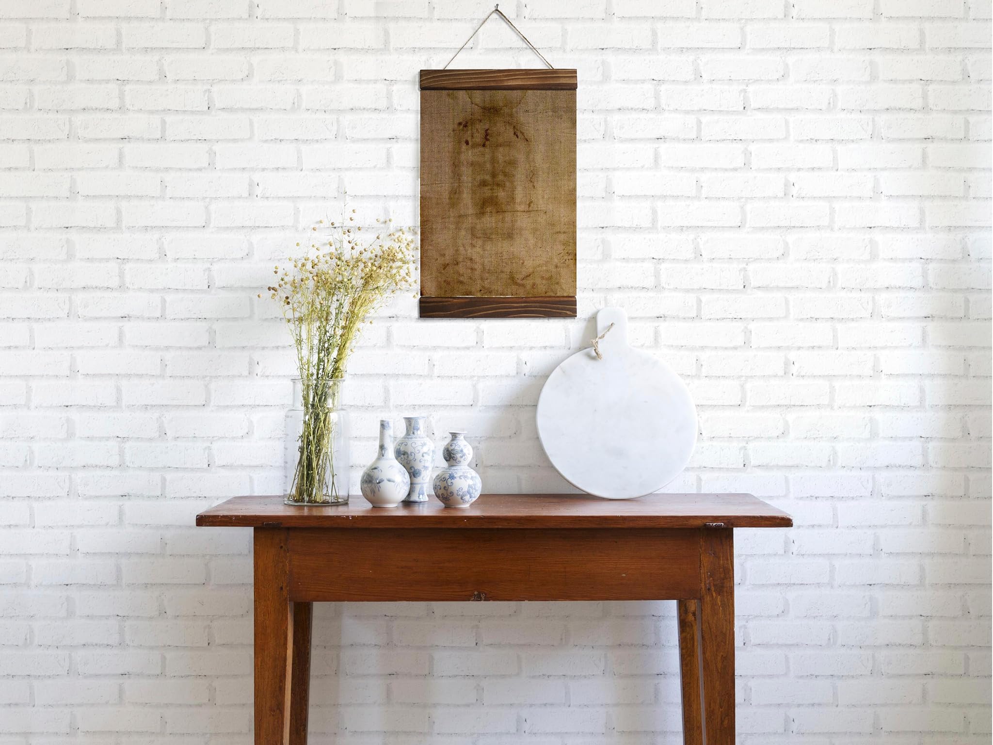 Ready to hang canvas print in wooden frame