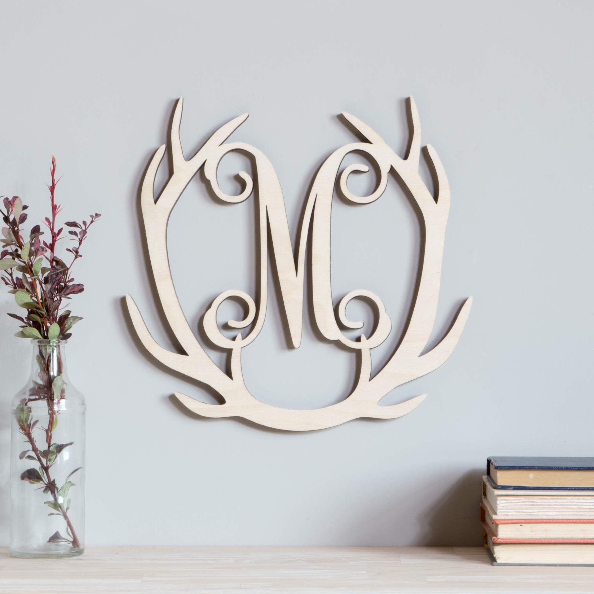 ready to paint stain and decorate monogram letter