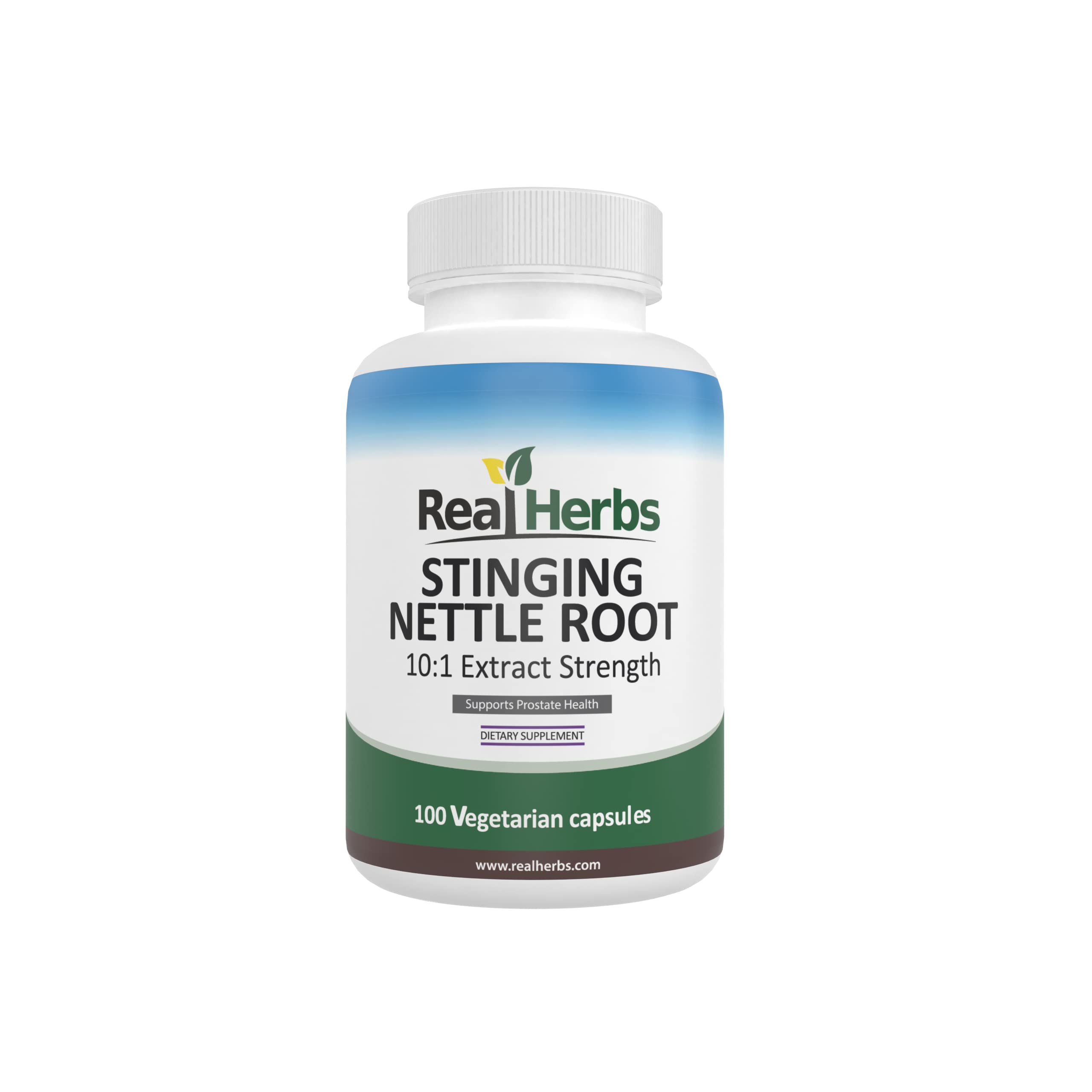 Real Herbs Stinging Nettle Root Extract 750mg bottle packaging