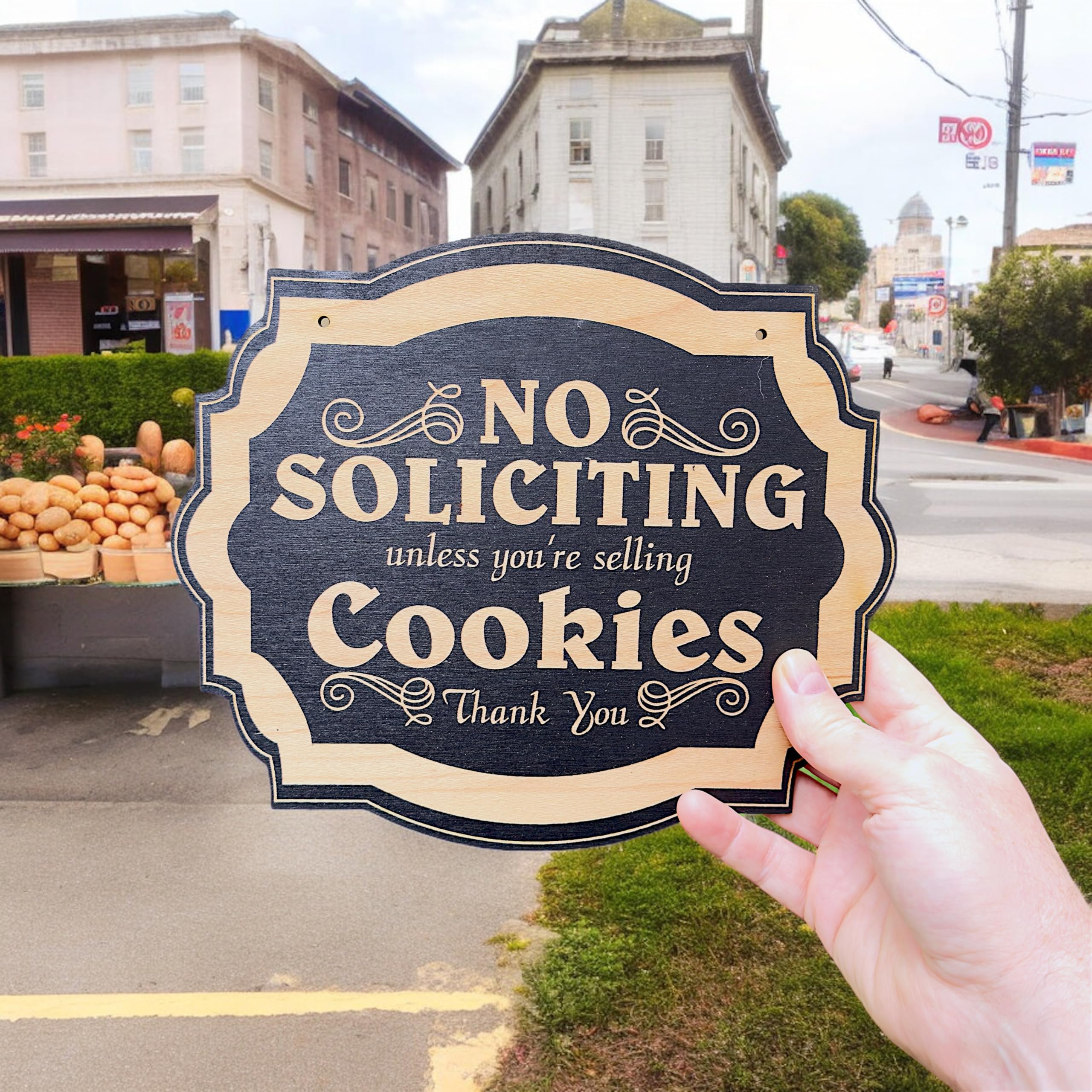 Decorative wall sign for home office and entryways