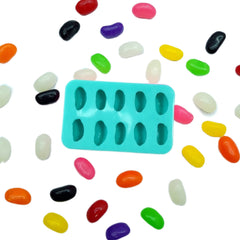 Realistic jelly bean mold flexible silicone