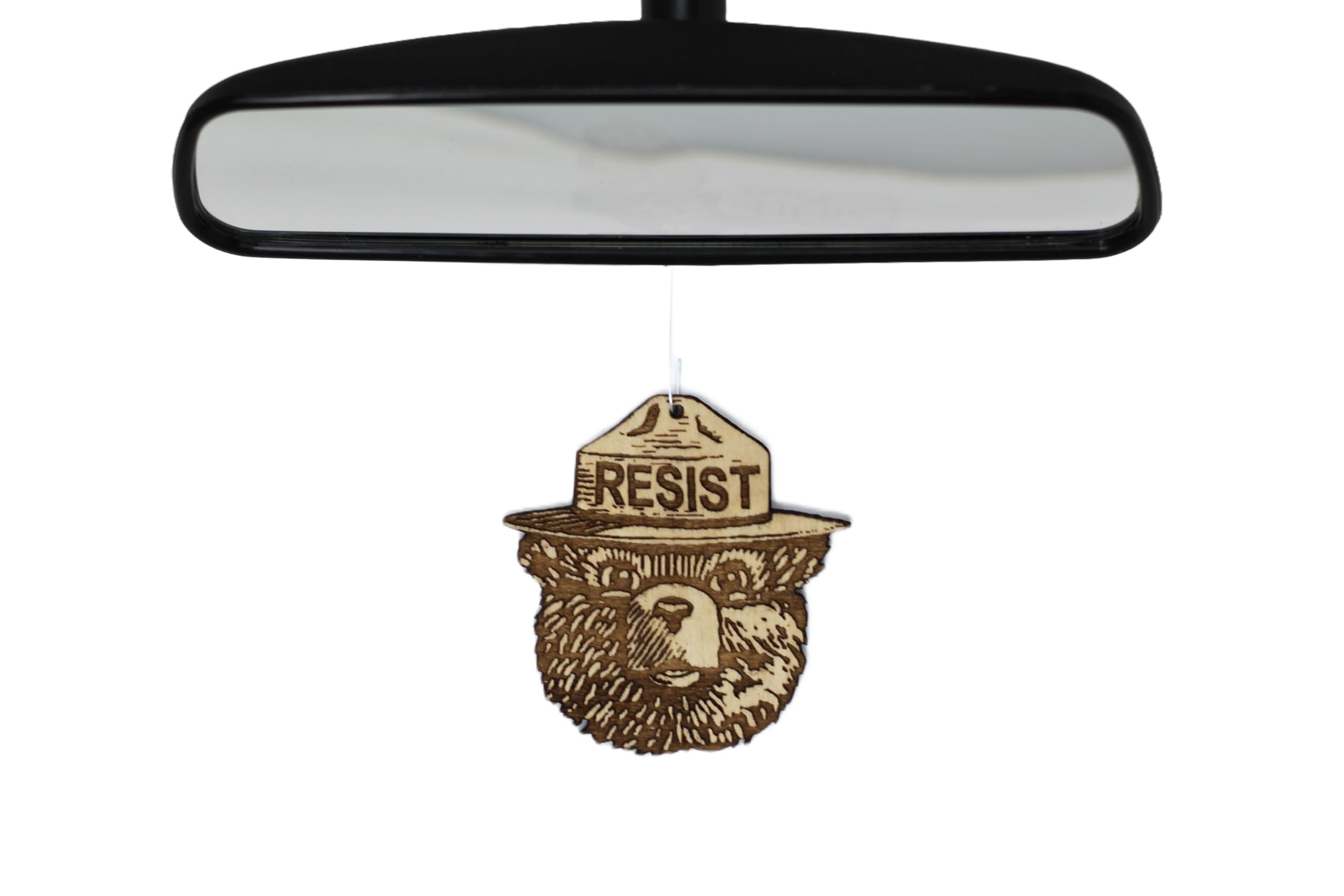 Rear view mirror ornament hanging on car or desk display