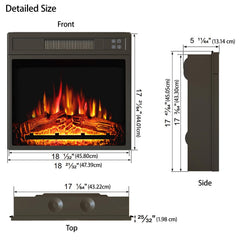 recessed wall installation for electric fireplace insert