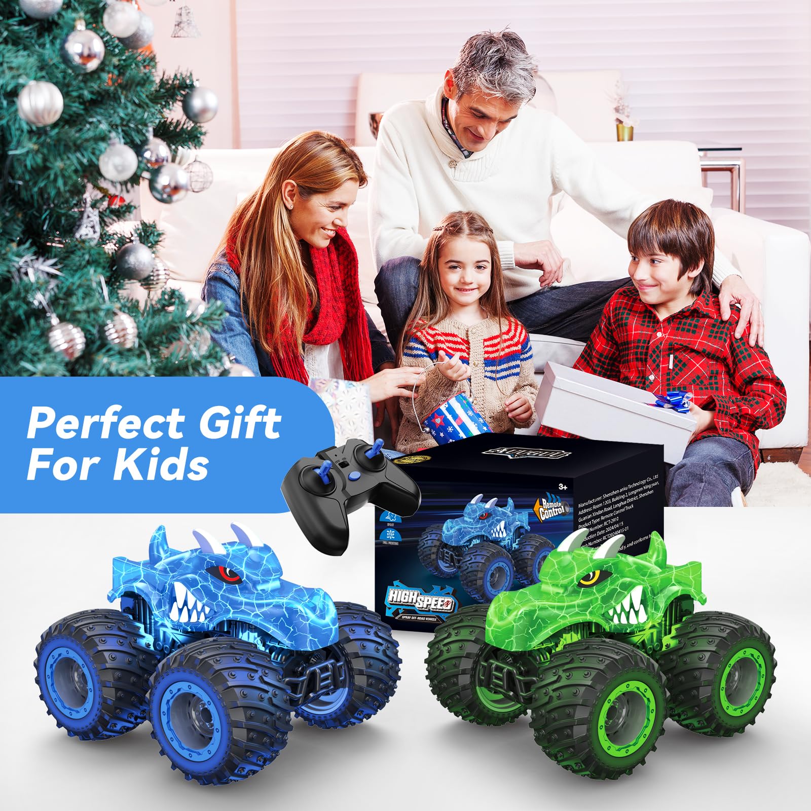 Remote control requires 2x AAA batteries (not included)