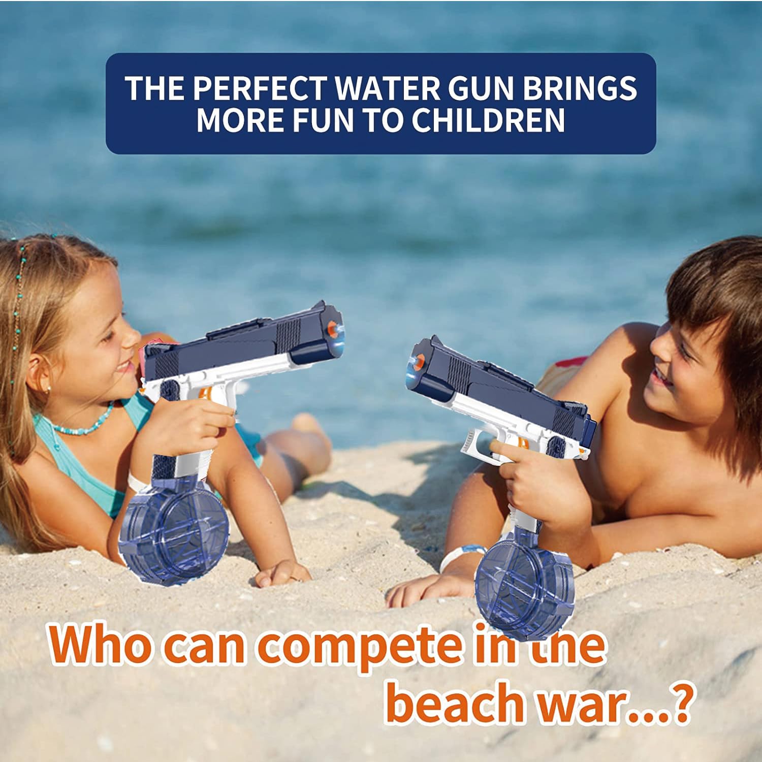 Rechargeable water gun 500ml tank with USB cable