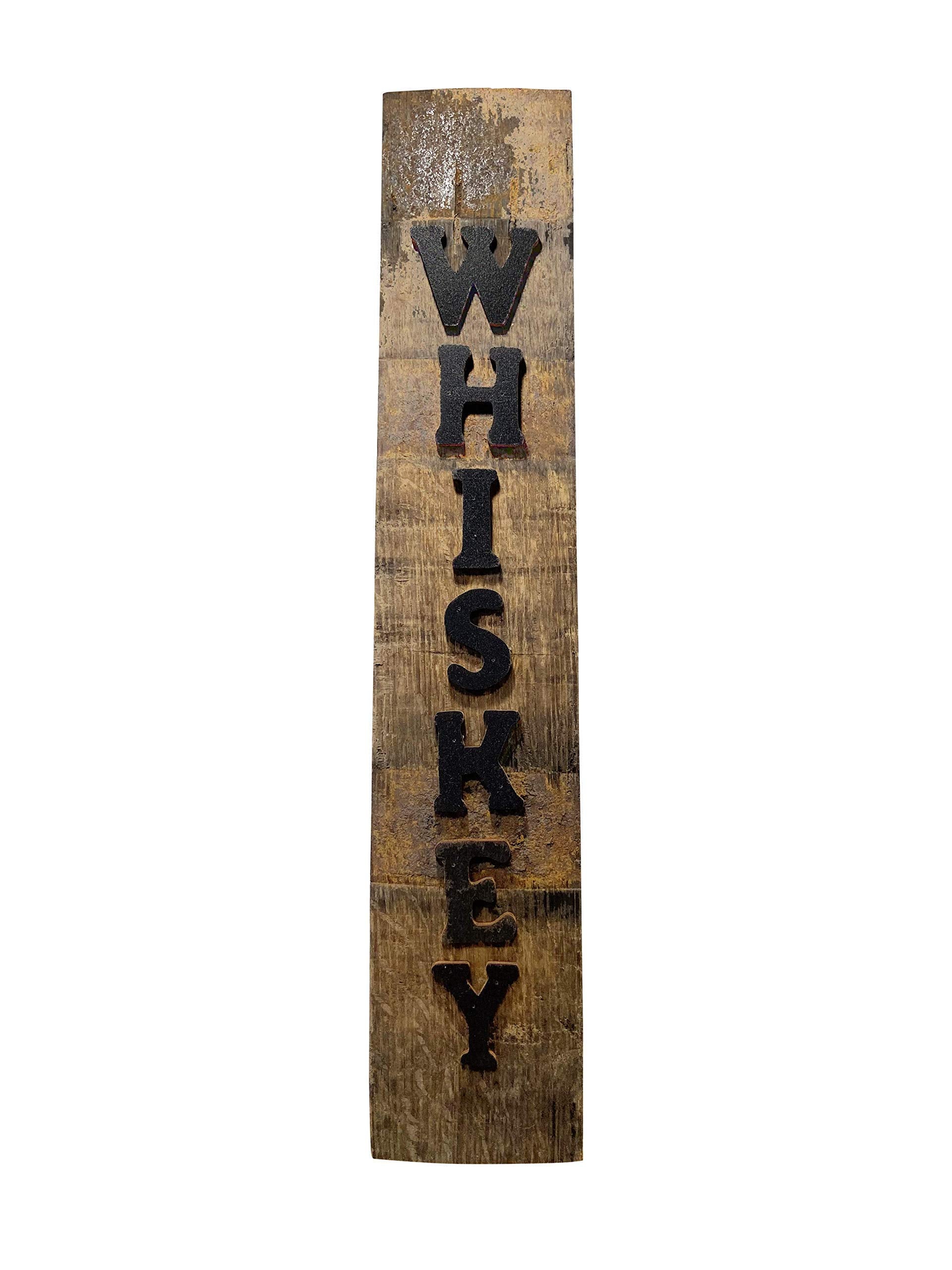 Unique bar decor crafted from reclaimed oak stave Louisville KY