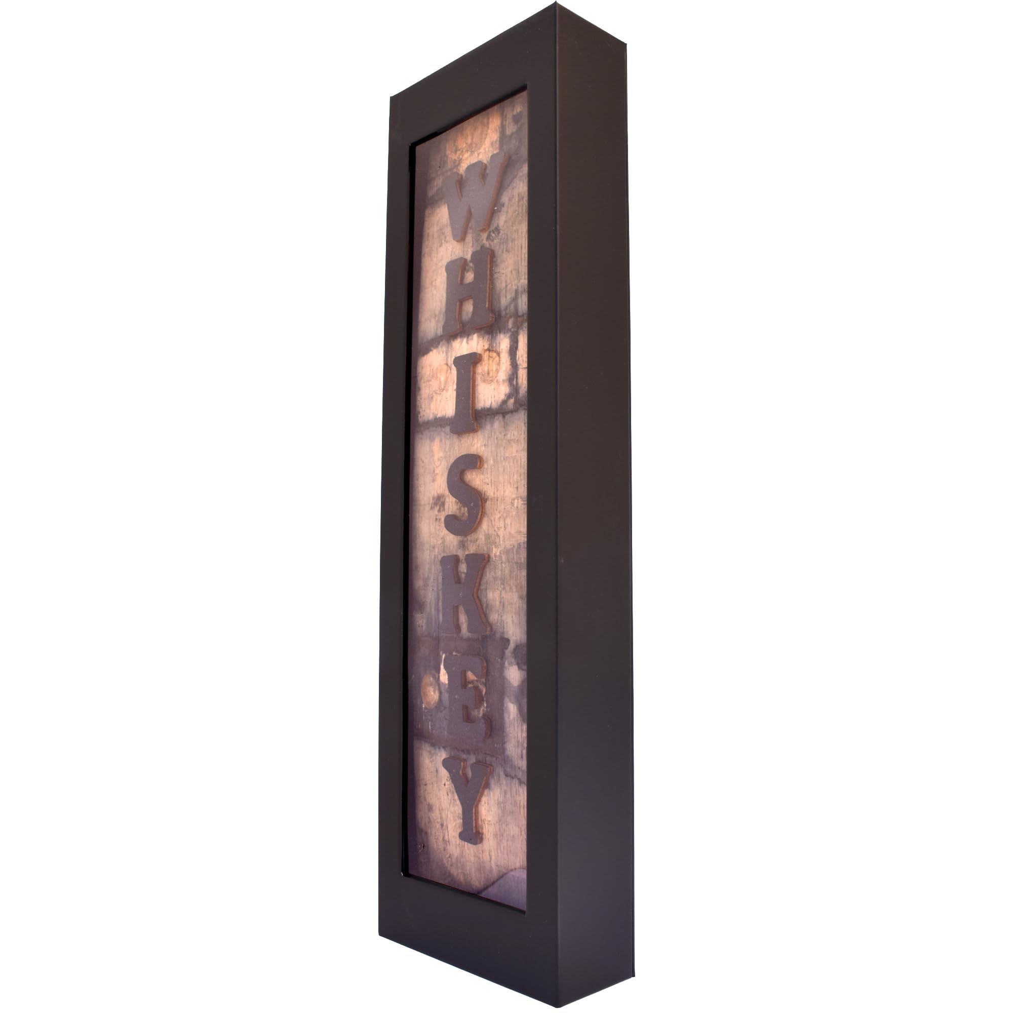 Kentucky crafted whiskey sign with attached wall hanger