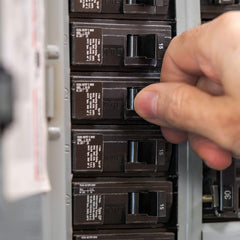 Plug-in design for standard RV load centers