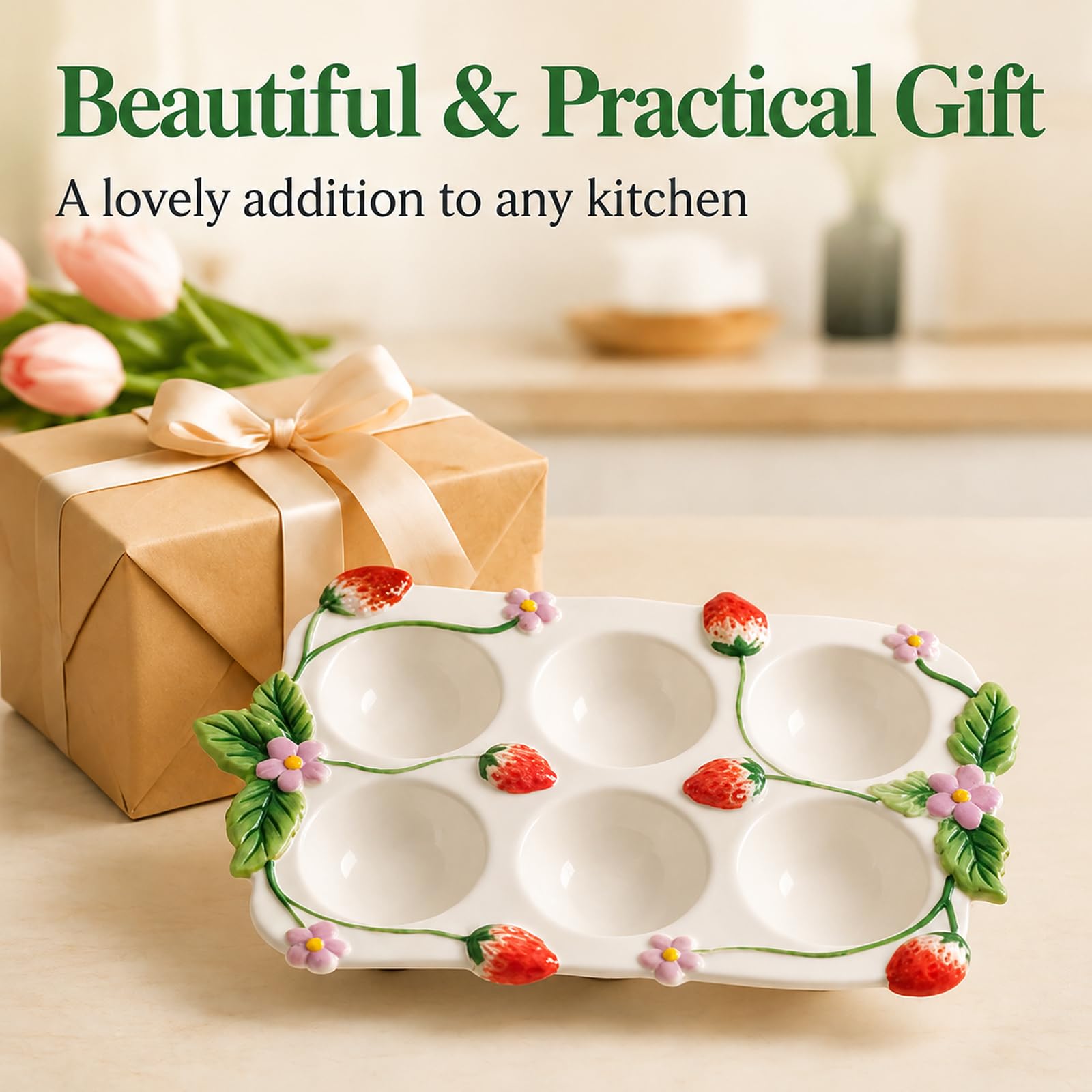 Fridge storage and kitchen display egg holder