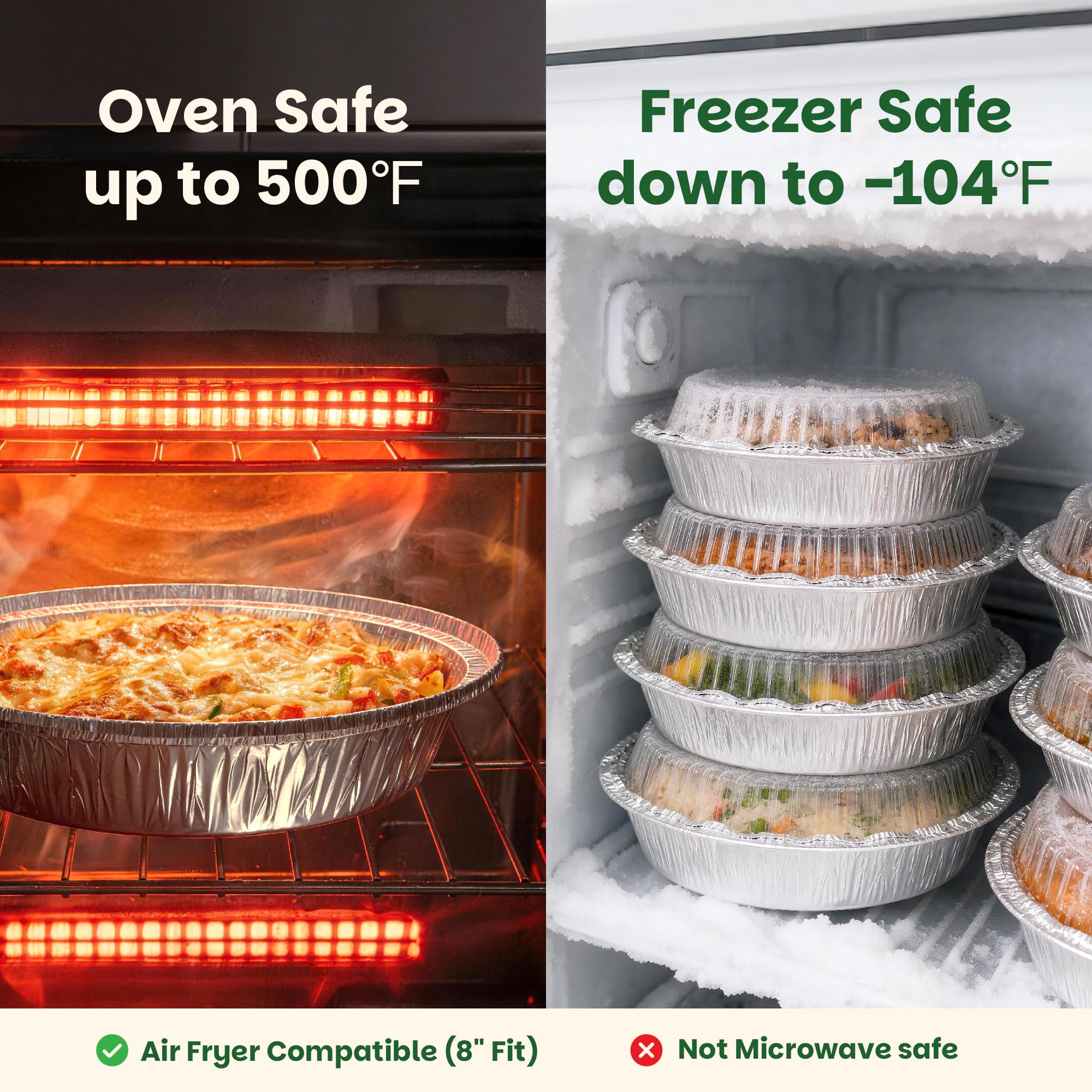 Recyclable aluminum pans with lids for easy disposal