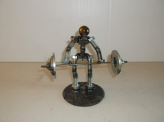 Recycled bolts nuts and bearings used in figurine