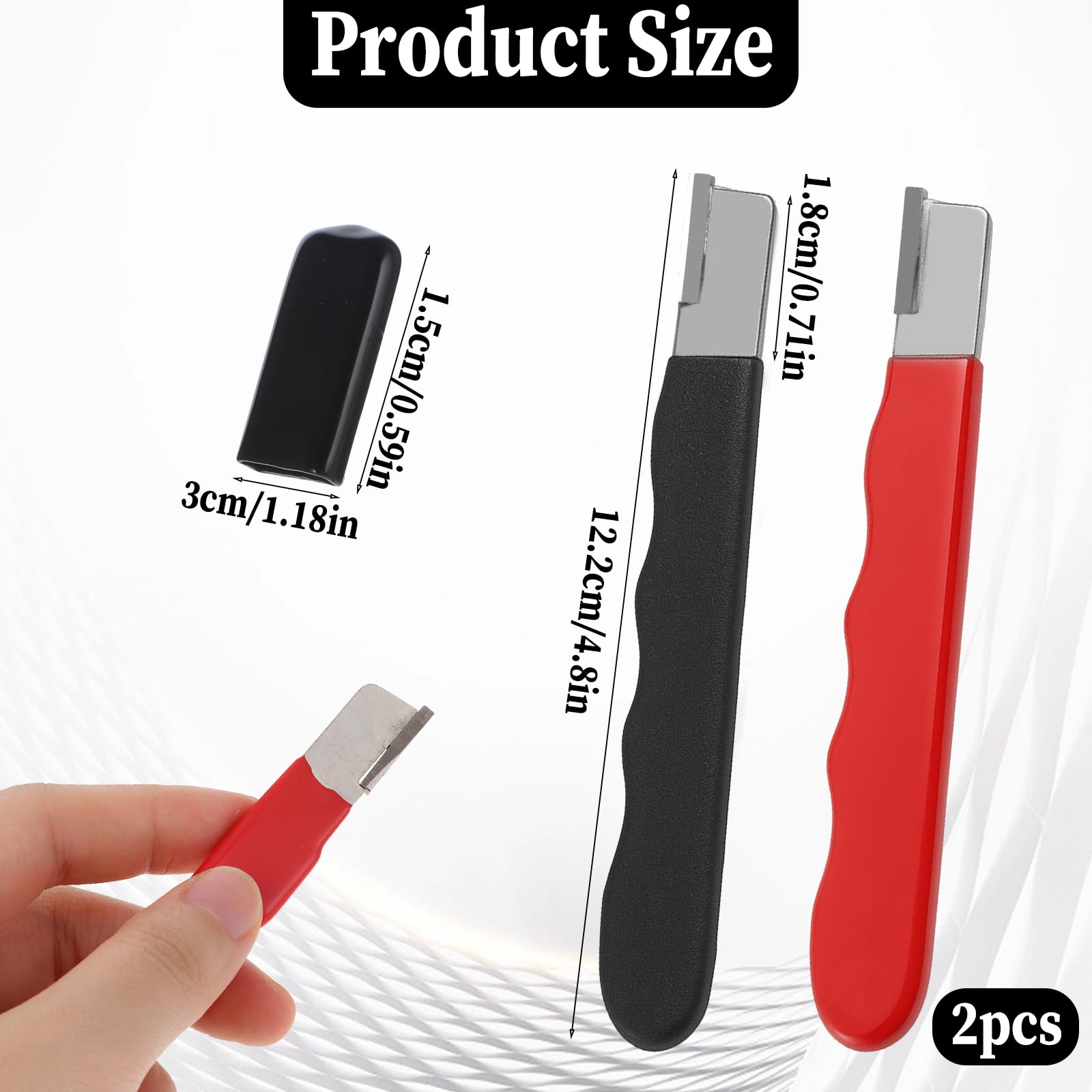 Ergonomic vinyl handle on garden tool blade sharpener