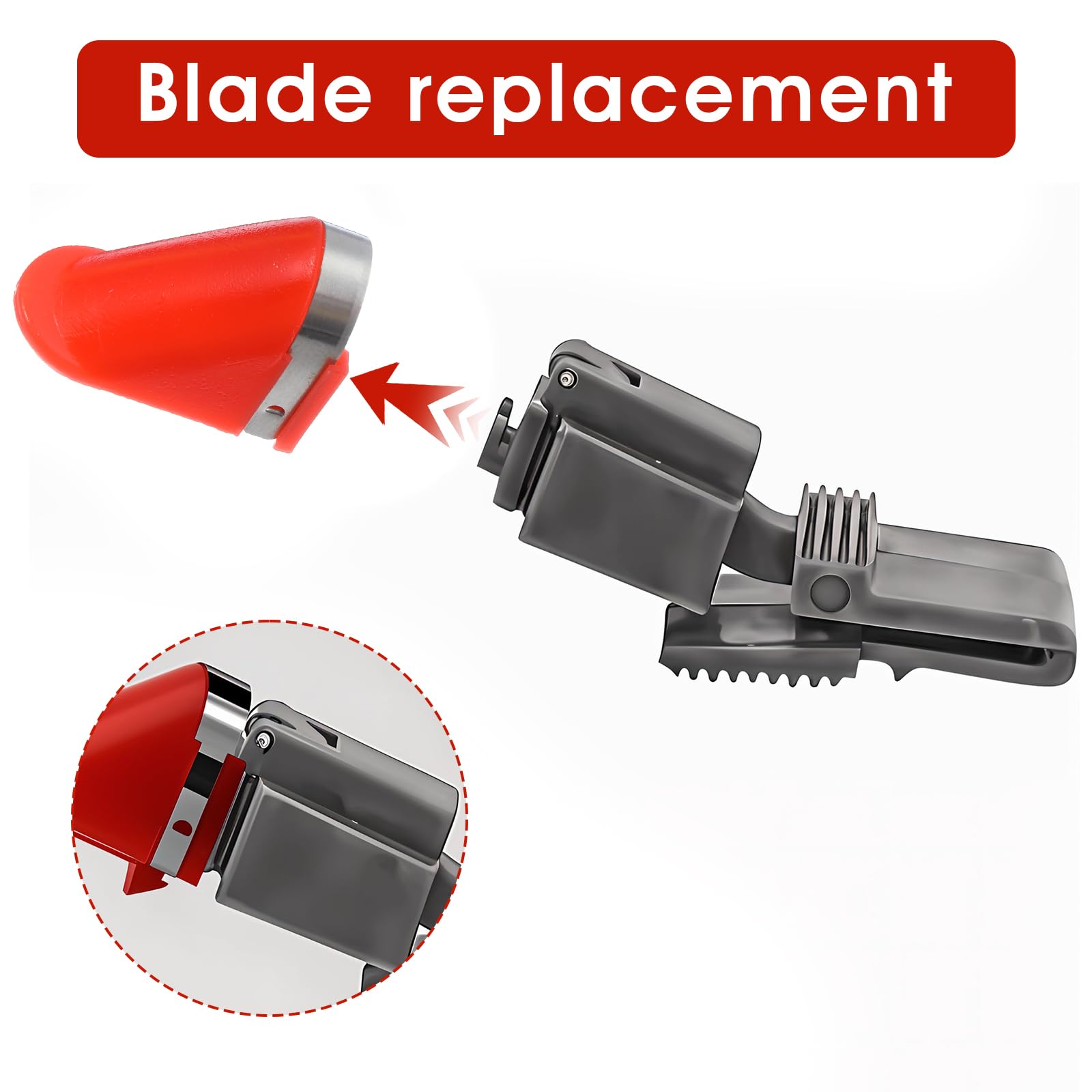 red electric peeler accessory blades set