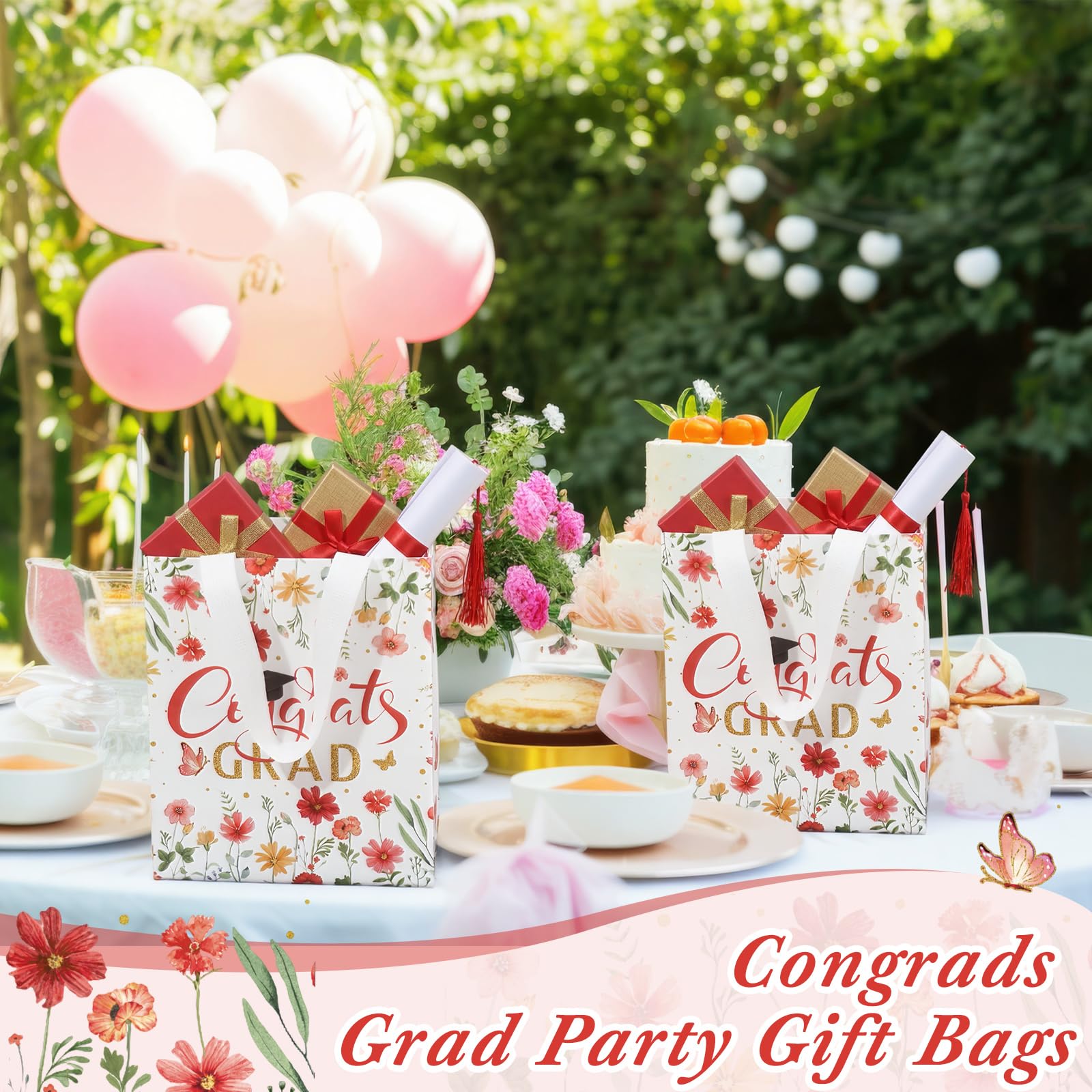 Bulk graduation gift bags suitable for party favors and gifts