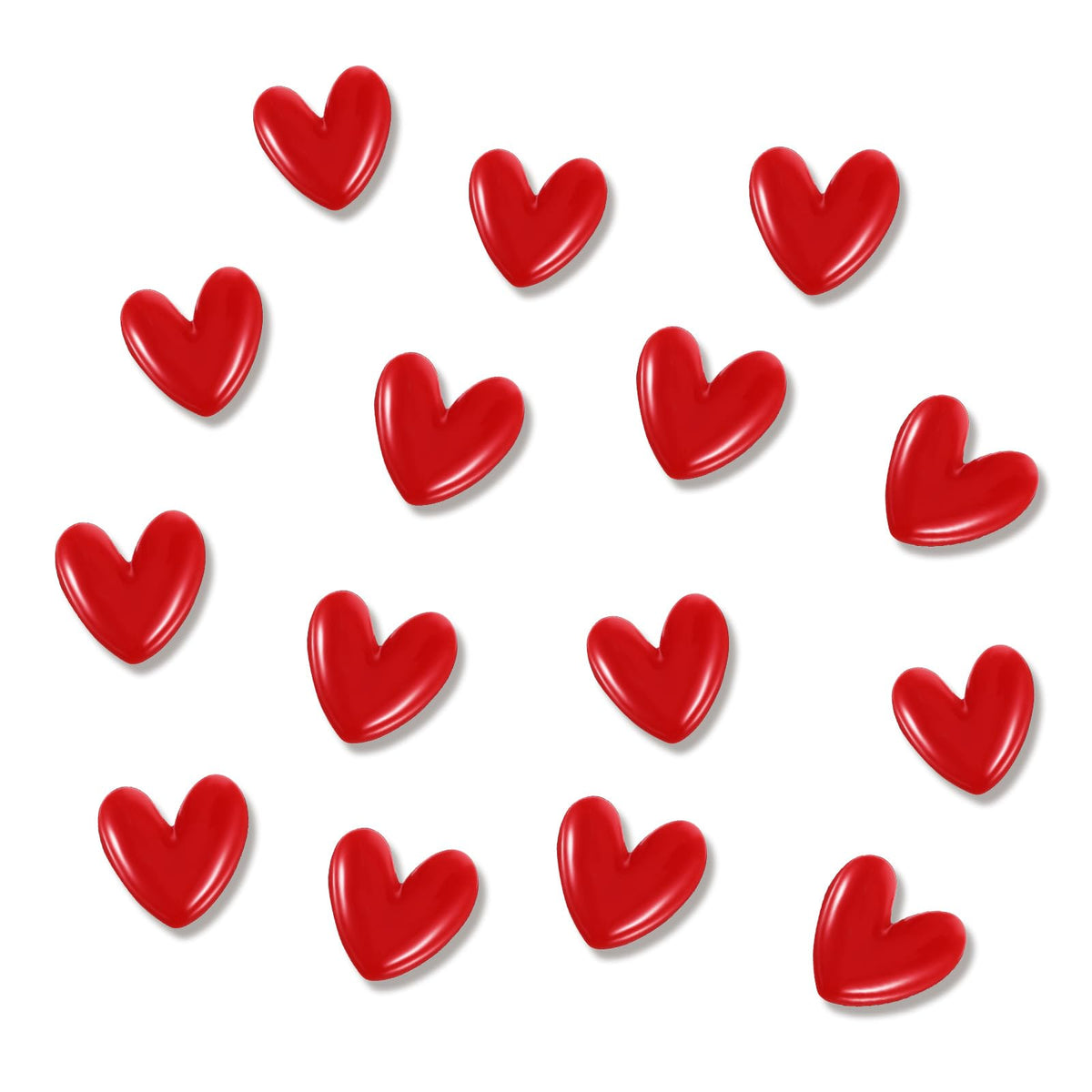 Red heart shaped fridge magnet design