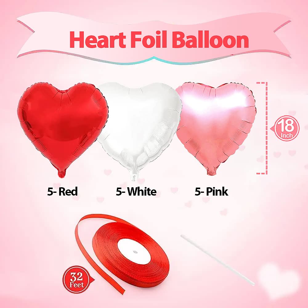 Red ribbon roll for balloon decor