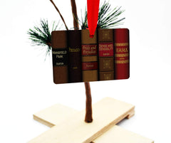 Solid aluminium ornament with permanently printed design made in USA